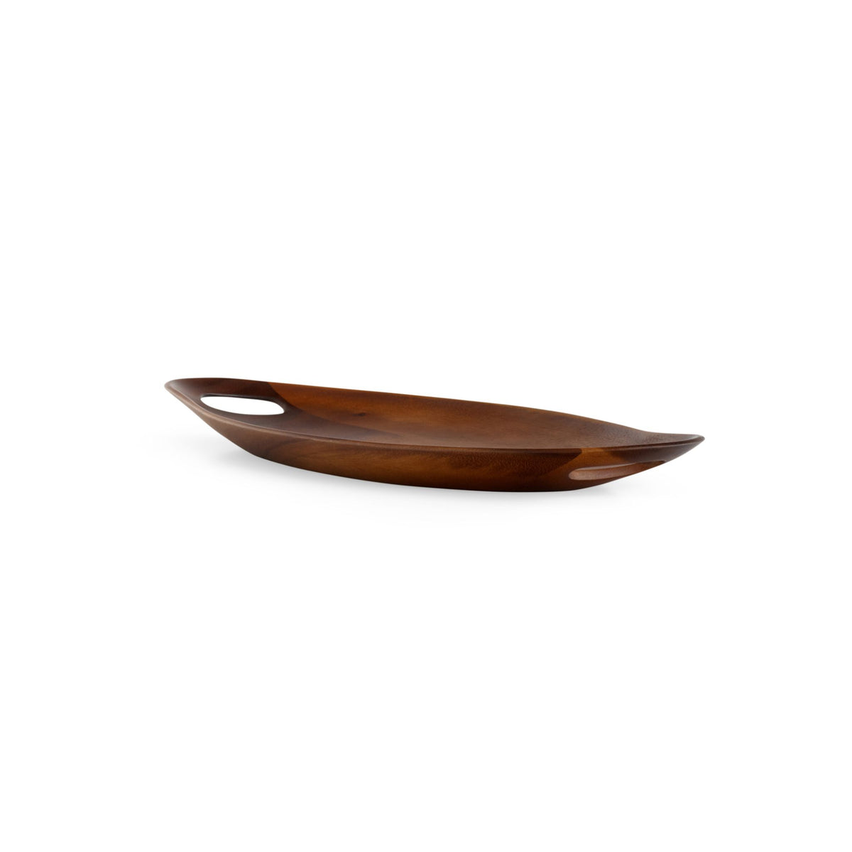 Curved Acacia Wood Challah Tray by Nambe