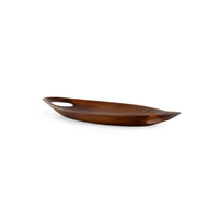 Curved Acacia Wood Challah Tray by Nambe