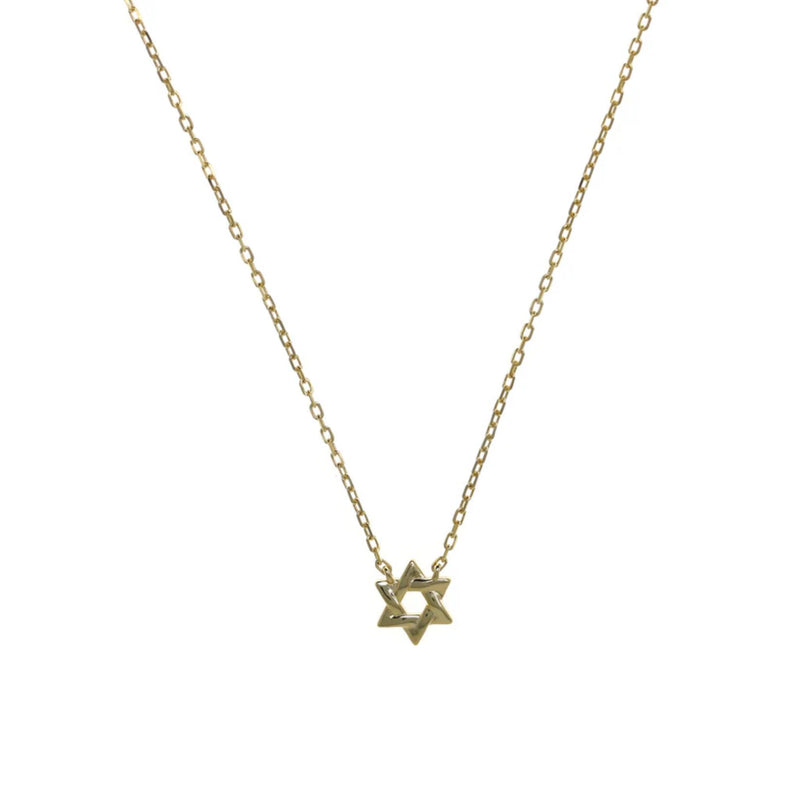 Tiny Star of David Pendant Necklace in Gold by Penny Levi