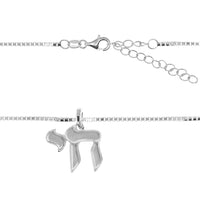Men's Chai ('Life') Pendant on Box Chain in Silver by Penny Levi