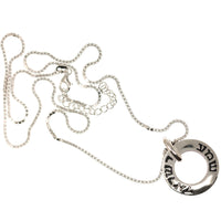 Men's Shema Yisrael  Pendant on Box Chain in Silver by Penny Levi