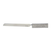 Jerusalem Metal Cut Out Jerusalem Design - White Challah Knife by Yair Emanuel