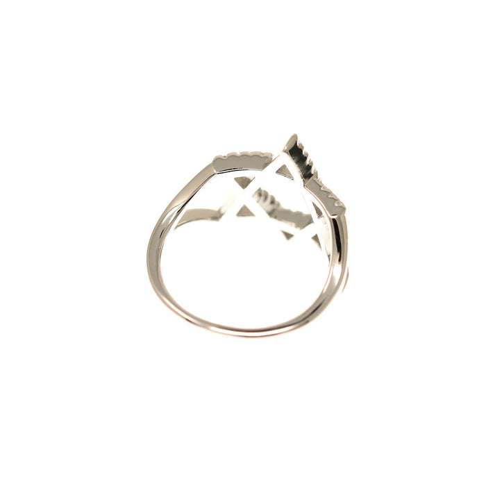 Star Of David Ring with Cubic Zirconia in Silver by Penny Levi