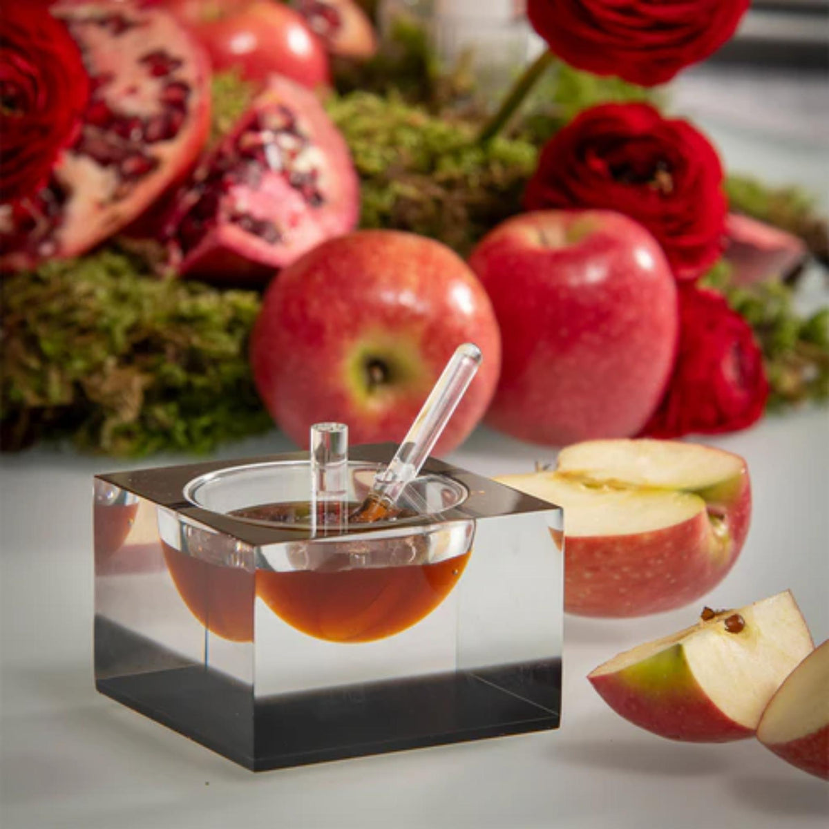 Acrylic Honey & Salt Dish in Smoke by Apeloig