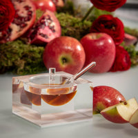 Acrylic Honey & Salt Dish in White by Apeloig