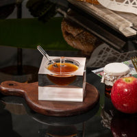 Acrylic Honey & Salt Dish in White by Apeloig