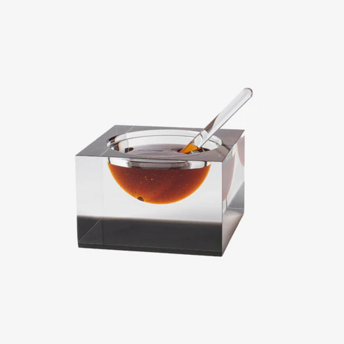 Acrylic Honey & Salt Dish in Smoke by Apeloig