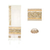 Walls Of Jerusalem in Gold and Silver Talit Medium with Matching Bag/Kippah Yair Emanuel