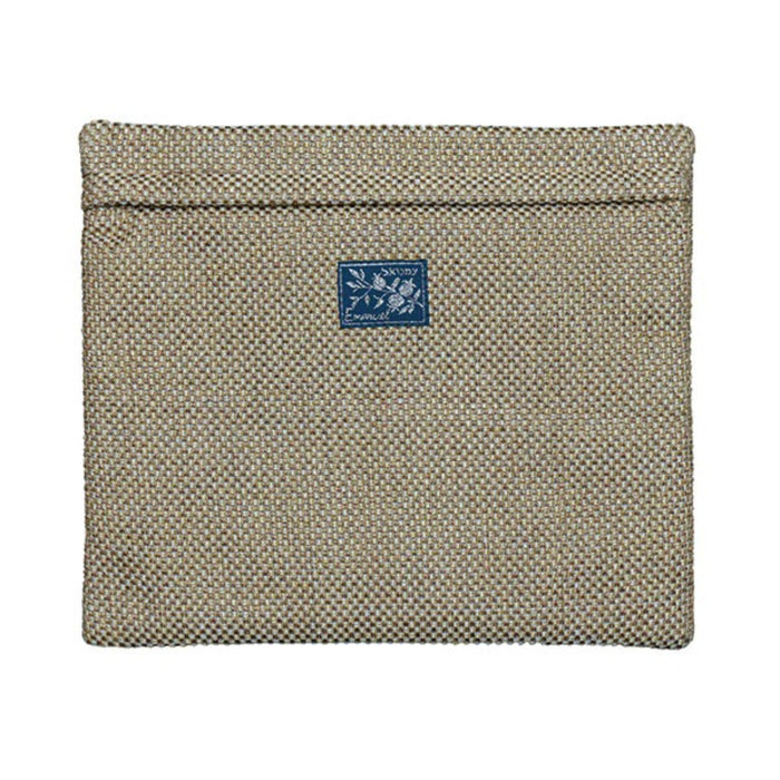 Pure Linen Thick Materials in Dark and Light Brown Tallit Bag by Yair Emanuel