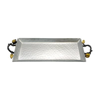 Hammered Tray with Pomegranates by Yair Emanuel