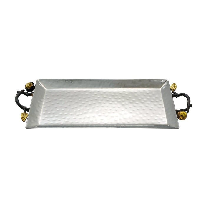Hammered Tray with Pomegranates by Yair Emanuel