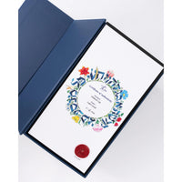 Makrana Marble and Semi Precious Stone / Lapis Lazuli Kiddush Cup by Theo Jerusalem