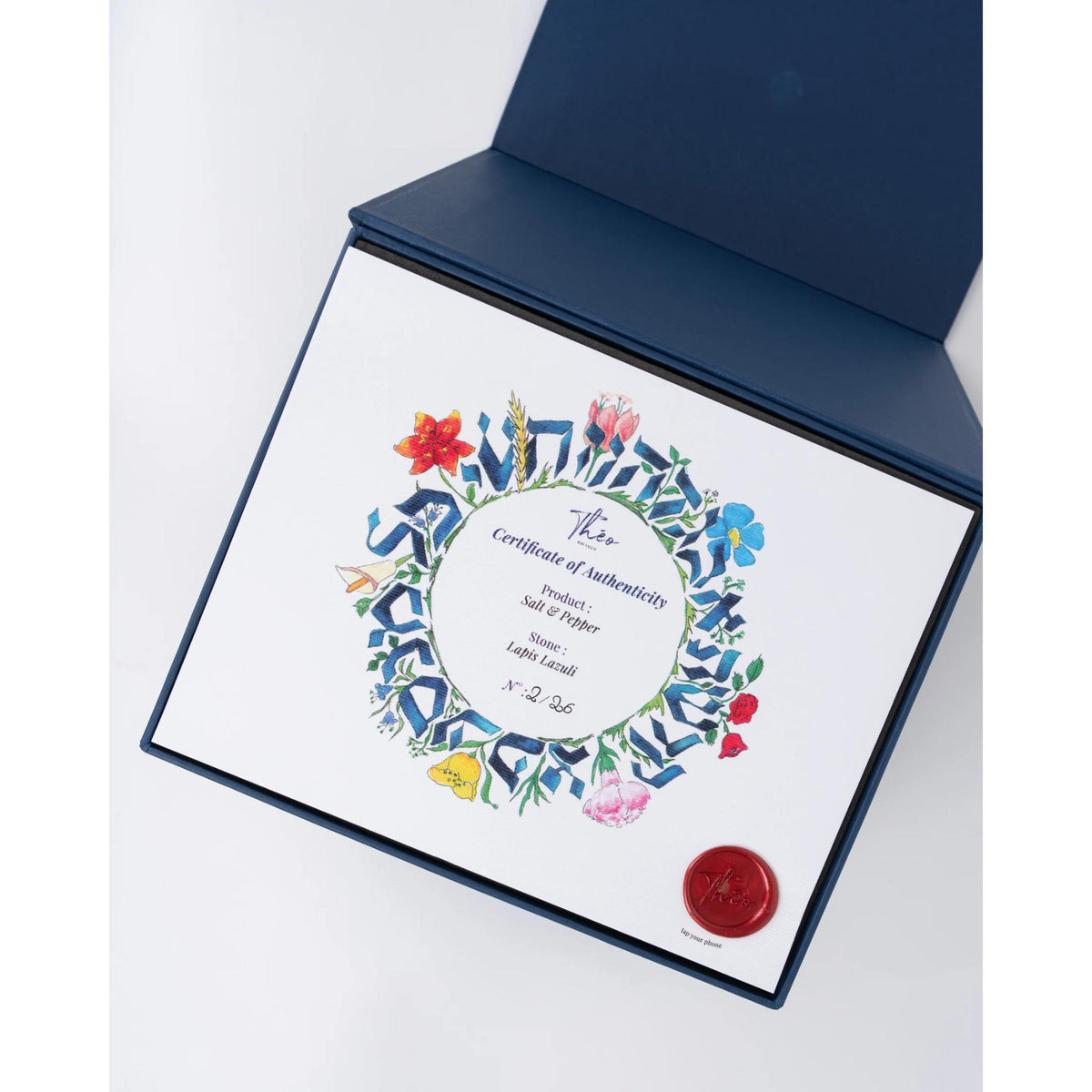 Lapis Lazuli Salt & Pepper Shaker by Theo Jerusalem