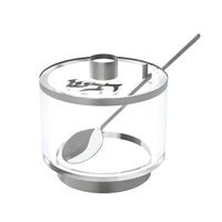 Silver Acrylic Honey Dish with Magnetic Lid by Feldart