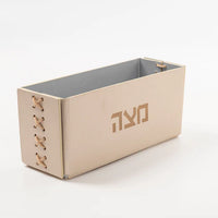 Vegan Leather Matzah Holder Champagne by Apeloig