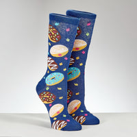 Chanukah Doughnuts Adult Crew Socks
