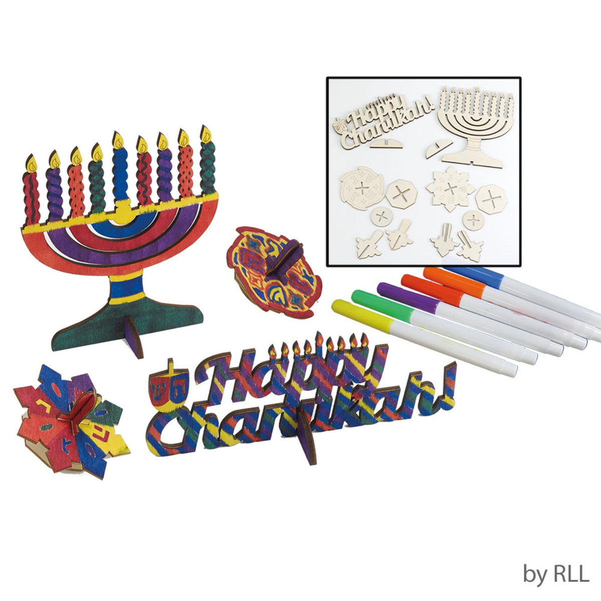 DIY Chanukah Wood Kit - Kids Arts and Crafts