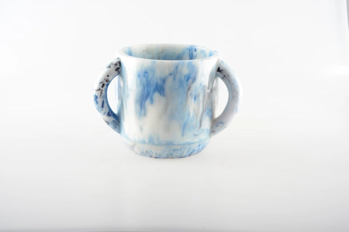 Blue Resin Netilat Yadayim/ Washing Cup by Aulicia