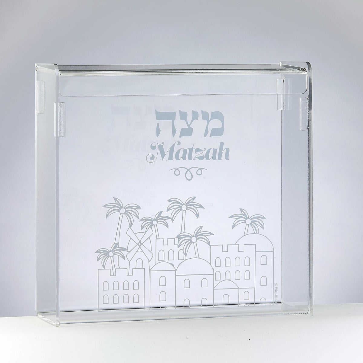 Acrylic Flip Top Matzah Box