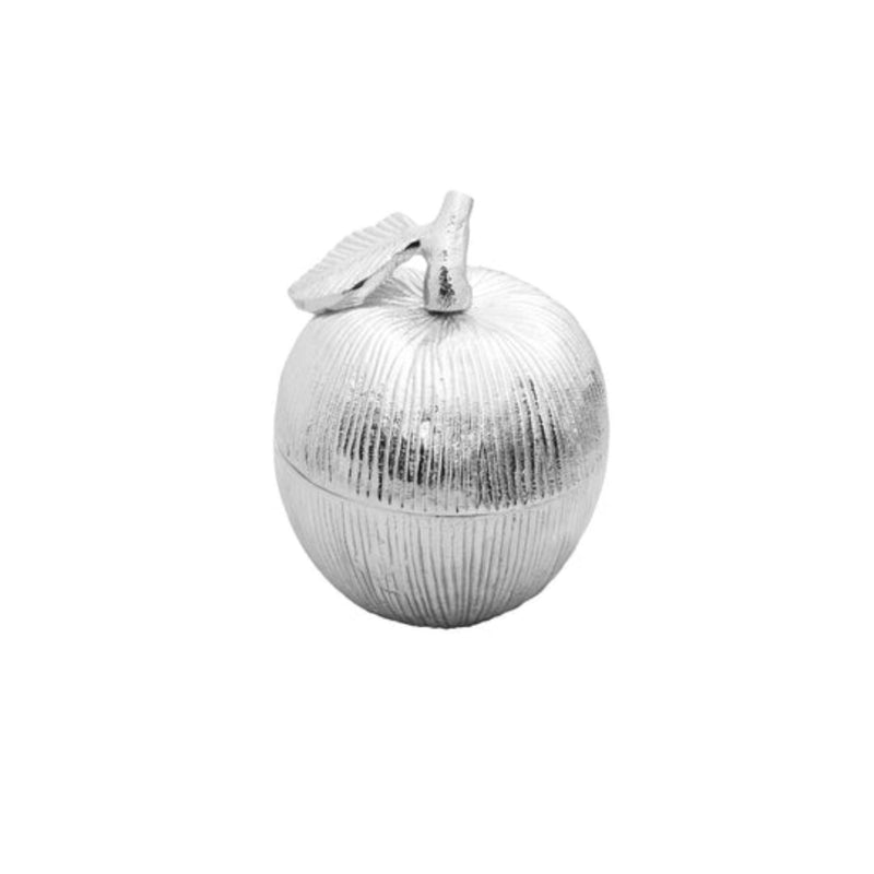 Silver Apple Shaped Honey Jar with Spoon