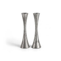 Classic Antique Silver Shabbat Candlesticks  by Yair Emanuel