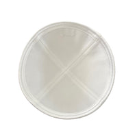 Linen Grey Kippot with White Satin Trim by KW