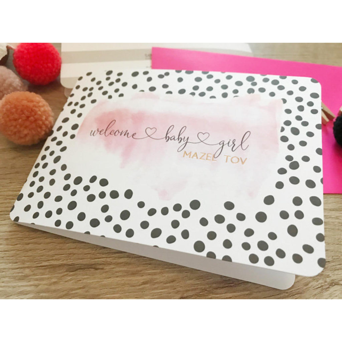 Welcome Baby Girl Card