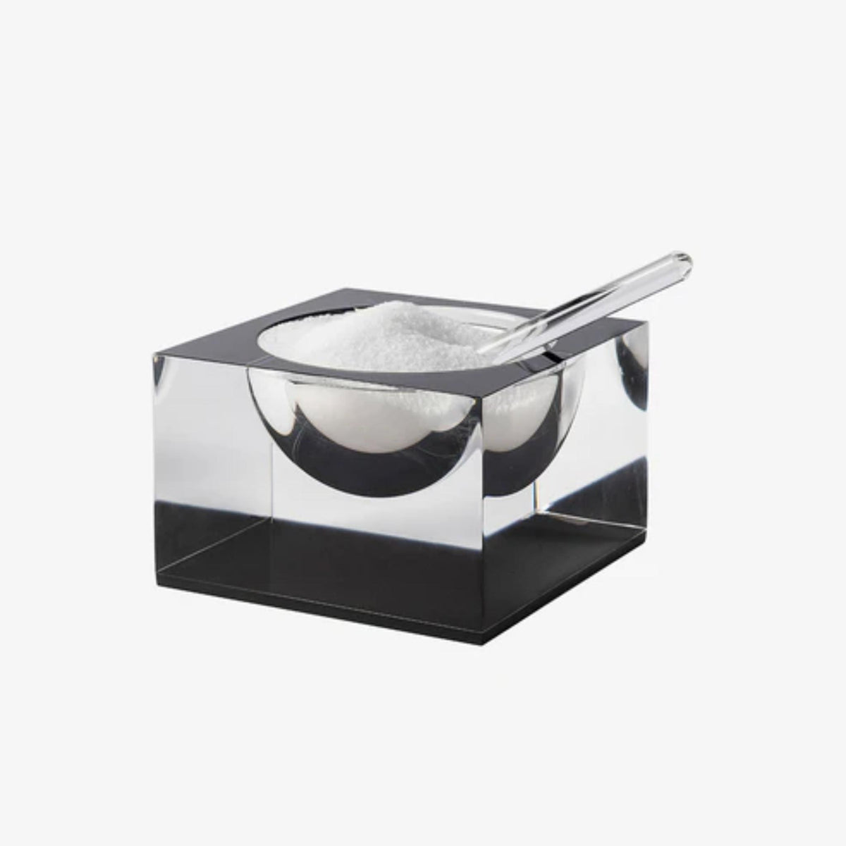 Acrylic Honey & Salt Dish in Black by Apeloig