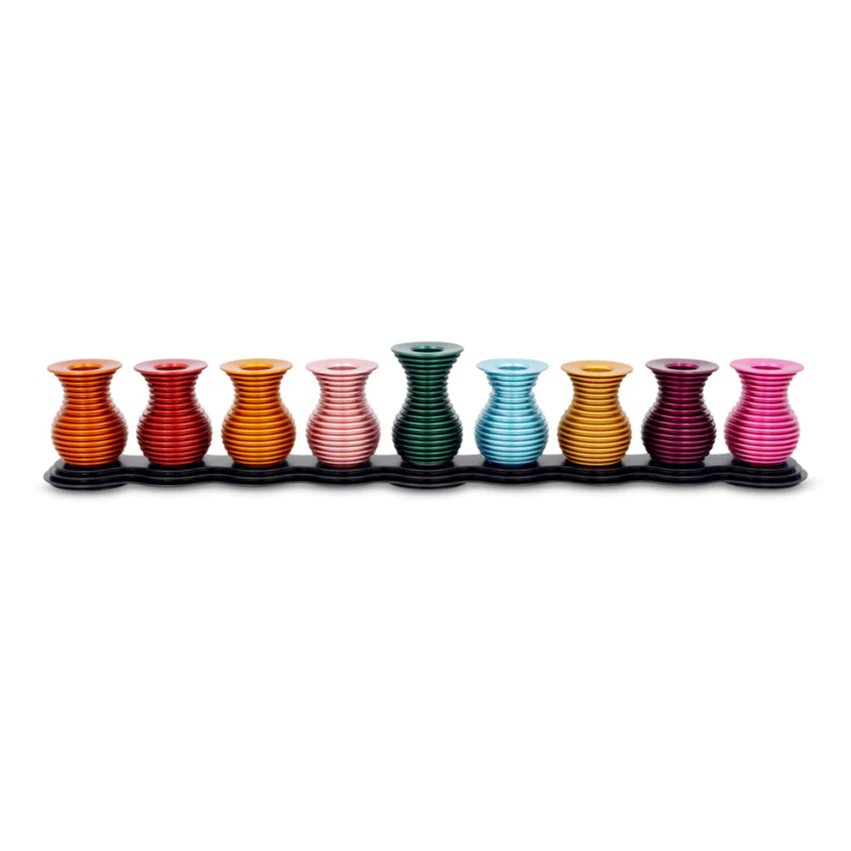 Oil Jugs Chanukiah in Multi Colour by Akilov