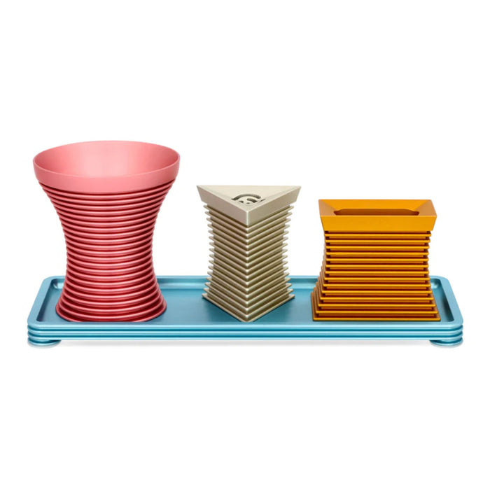 Modern Striped Havdalah Set in Multi Colours by Akilov