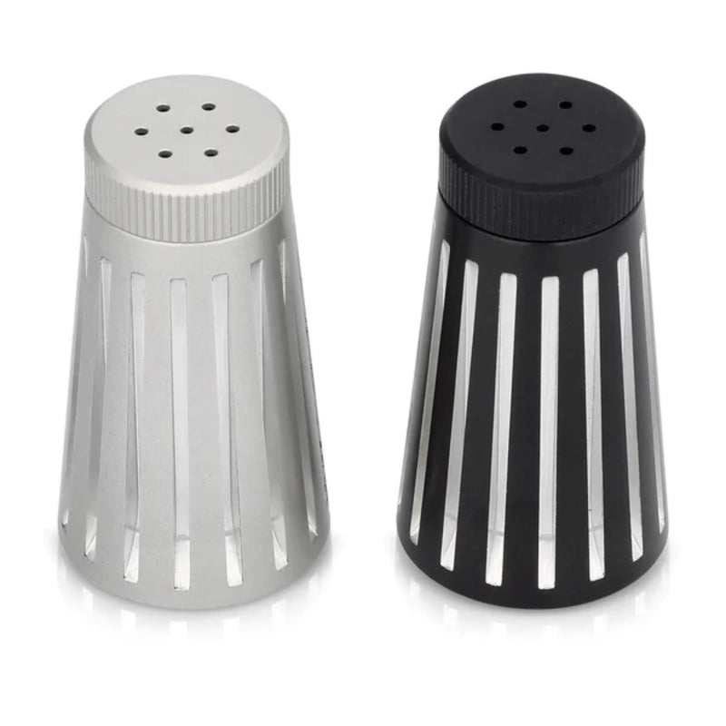 Classic Salt & Pepper Shakers in Silver/Black by Akilov