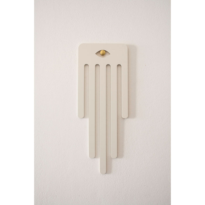 Wall Hamsa in White Aluminium by Kerem Kaminski