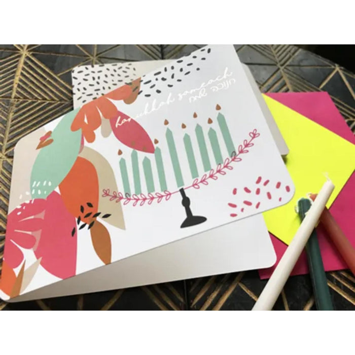 Colourful Happy Chanukah Card