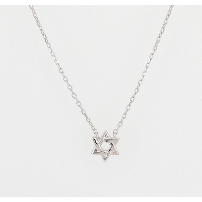 Tiny Star of David Pendant Necklace in Silver by Penny Levi