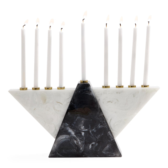Como Chanukiah in Black and White  by Jonathan Adler