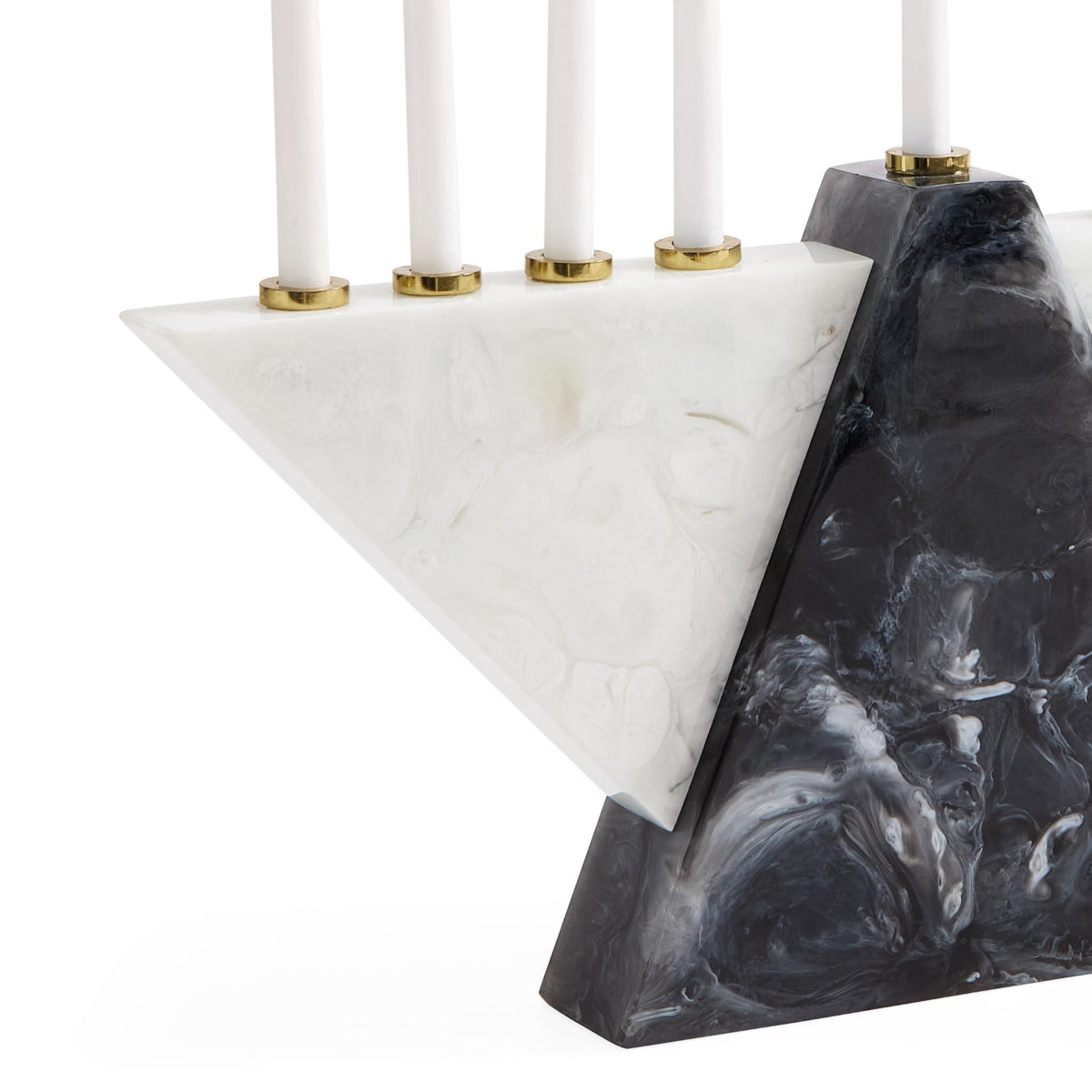 Como Chanukiah in Black and White  by Jonathan Adler