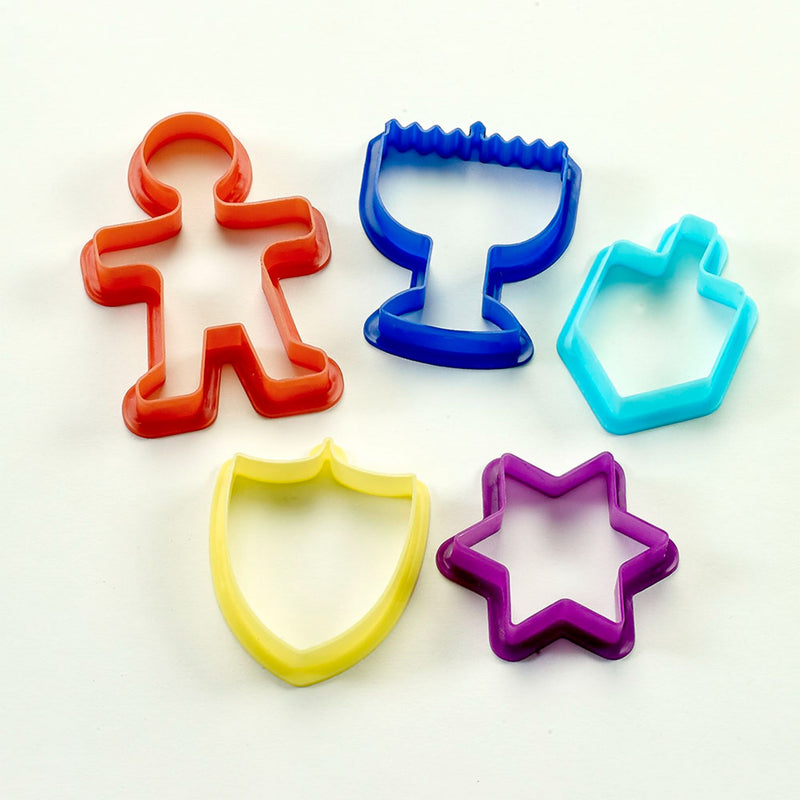 Plastic Chanukah Cookie Cutters - Set of 5