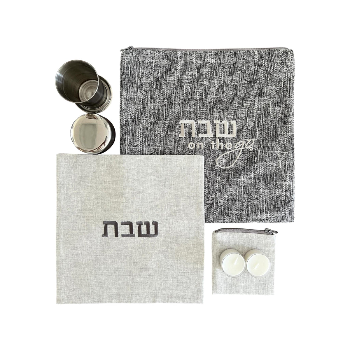Shabbat On the Go Set Tweed by KW