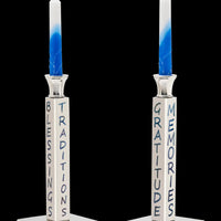 Peace, Love & Shabbat Candlesticks by Inspired Generations
