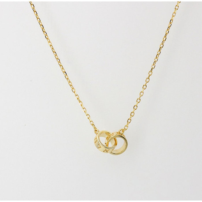 Never Forget/ Am Yisrael Chai Links Necklace in Gold by Penny Levi