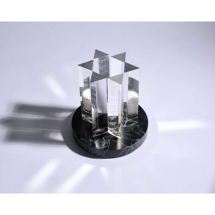 Large Prism Yahrzeit Memorial Candle By Michael Feldman