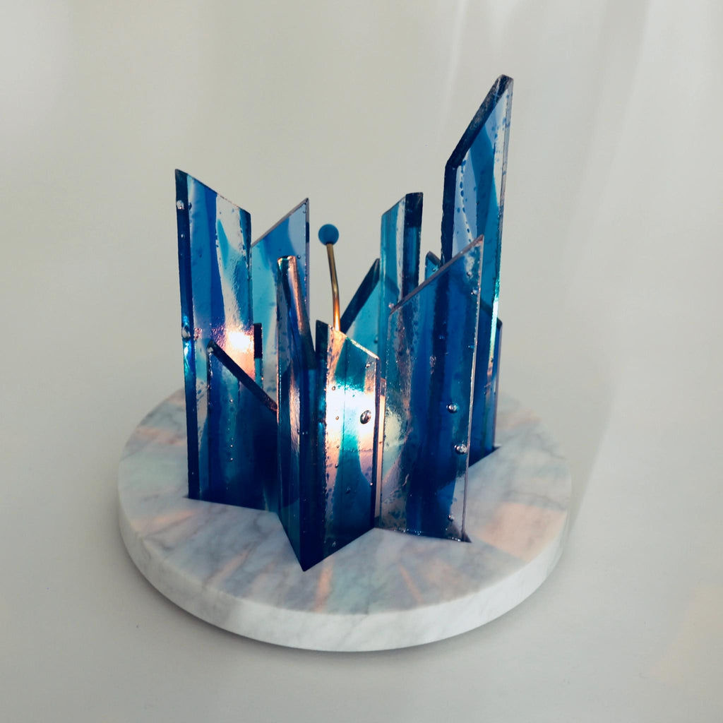 'Glass Shards' Yahrzeit Memorial Candle By Michael Feldman