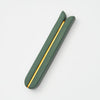 Tulip Mezuzah in Golan Green with Gold Mezuzah by Yahalomis