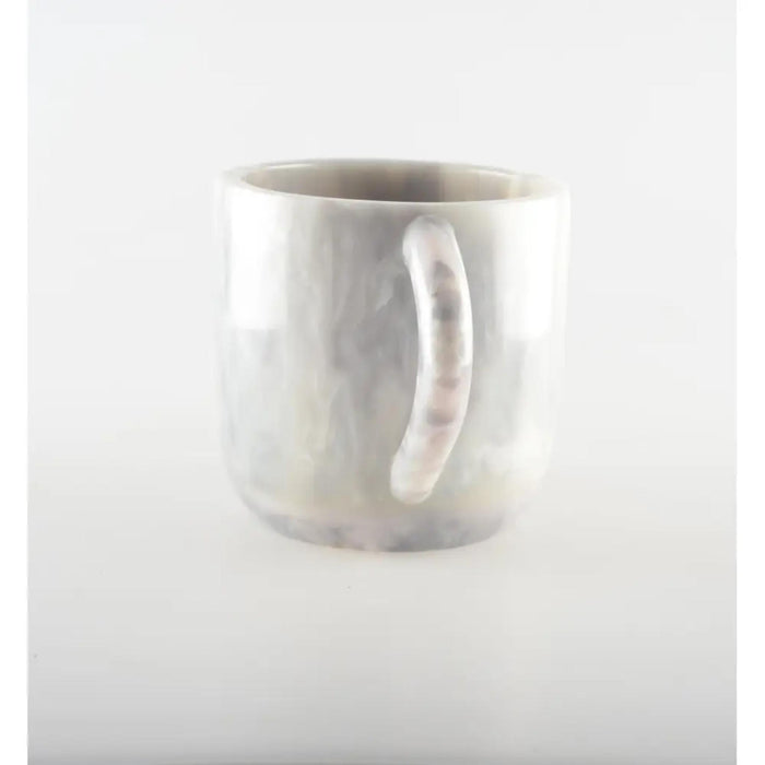 White Resin Netilat Yadayim/ Washing Cup by Aulicia