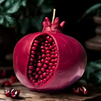 Red Pomegranate Beeswax Candle (Large)