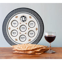 "Seder Traditions" Melamine Seder Plate