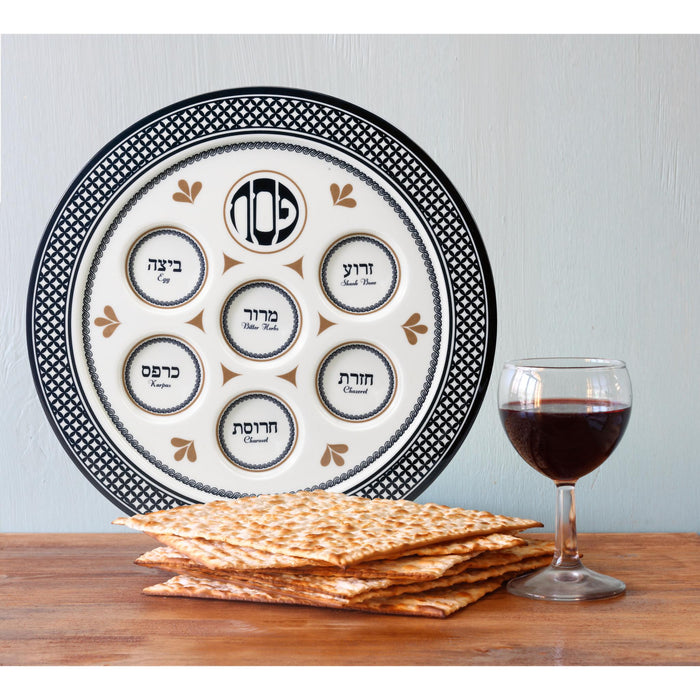 "Seder Traditions" Melamine Seder Plate