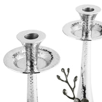 Black Orchid Shabbat Candlesticks by Michael Aram