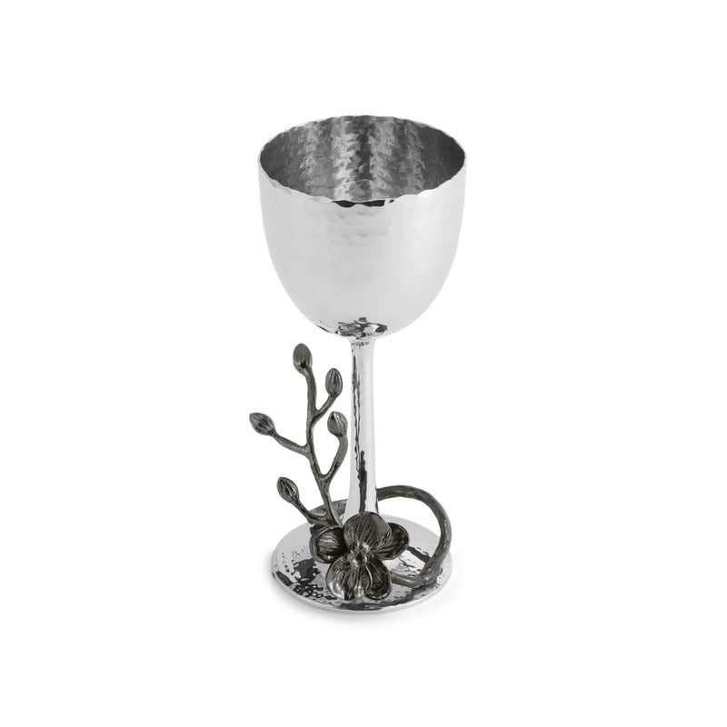 Orchid - Black Shabbat Kiddush Cup by Michael Aram