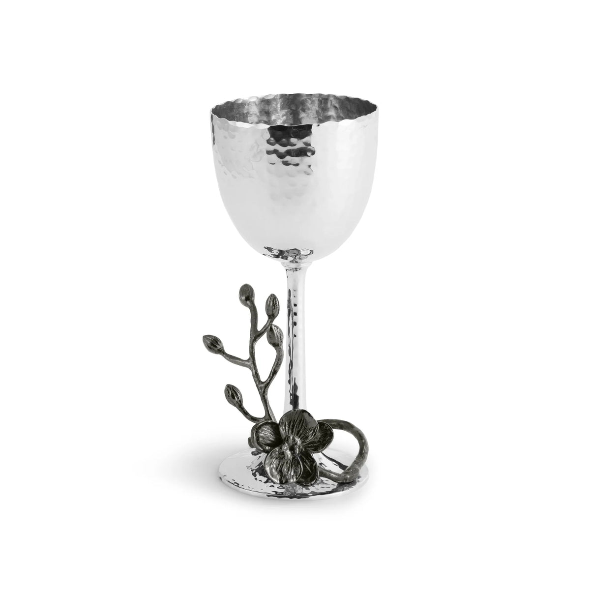 Orchid - Black Shabbat Kiddush Cup by Michael Aram